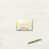 Füge Deinen Namen hinzu | Blume Sway II Post-it Klebezettel (Auf Schreibtisch)