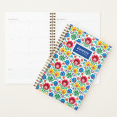 Füge Deinen Namen hinzu | Blumengewohnheitsmuster Planer (Anzeige)