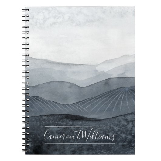 Füge Deinen Namen hinzu | Blustering Gray Valley Notizblock (Vorderseite)