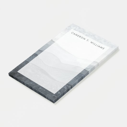 Füge Deinen Namen hinzu | Blustering Gray Valley Post-it Klebezettel (angewinkelt)