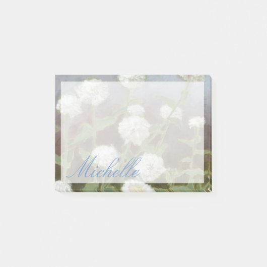 Füge Deinen Namen hinzu | Botanische Garten - Stud Post-it Klebezettel (Vorderseite)