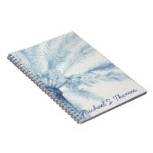 Füge Deinen Namen hinzu | Chambray Palms II Notizblock (Rechte Seite)