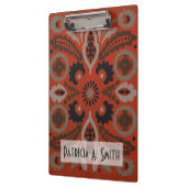 Füge Deinen Namen hinzu | Cinnabar Suzani II Klemmbrett (Links)