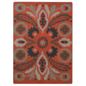 Füge Deinen Namen hinzu | Cinnabar Suzani II Klemmbrett (Rückseite)