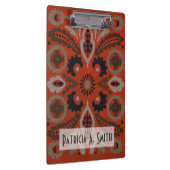Füge Deinen Namen hinzu | Cinnabar Suzani II Klemmbrett (Rechts)