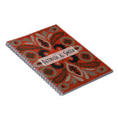 Füge Deinen Namen hinzu | Cinnabar Suzani II Notizblock (Rechte Seite)