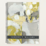 Füge Deinen Namen hinzu | Citron Mist Planer<br><div class="desc">Citron Mist III von Juni Erica Vess. Die Farbtöne Gelb und Grau sorgen für ein abstraktes Design.</div>