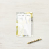 Füge Deinen Namen hinzu | Citron Mist Post-it Klebezettel (Auf Schreibtisch)