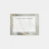 Füge Deinen Namen hinzu | Cloud Matrix Post-it Klebezettel (Vorderseite)