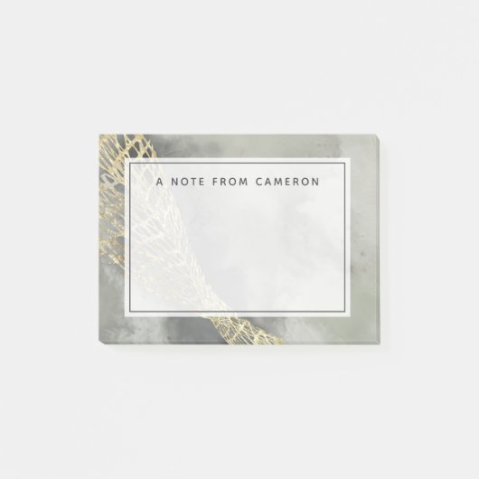 Füge Deinen Namen hinzu | Cloud Matrix Post-it Klebezettel (Vorderseite)