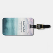 Füge Deinen Namen hinzu | Dämmerung an der Bucht - Gepäckanhänger (Vorderseite horizontal)