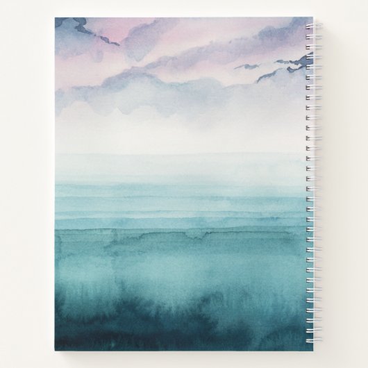 Füge Deinen Namen hinzu | Dämmerung an der Bucht - Notizblock (Rückseite)