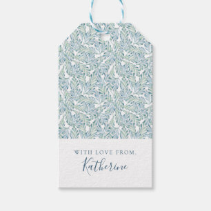 Füge Deinen Namen hinzu Dekoratives Streifenmust Geschenkanhänger