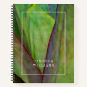 Füge Deinen Namen hinzu | Detaillierte Pflanze Notizblock (Vorderseite)