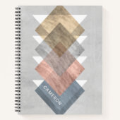 Füge Deinen Namen hinzu | Diamond Align I Notizblock (Vorderseite)