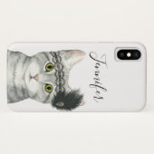 Füge Deinen Namen hinzu | Downton Cat Case-Mate iPhone Hülle (Rückseite (Horizontal))