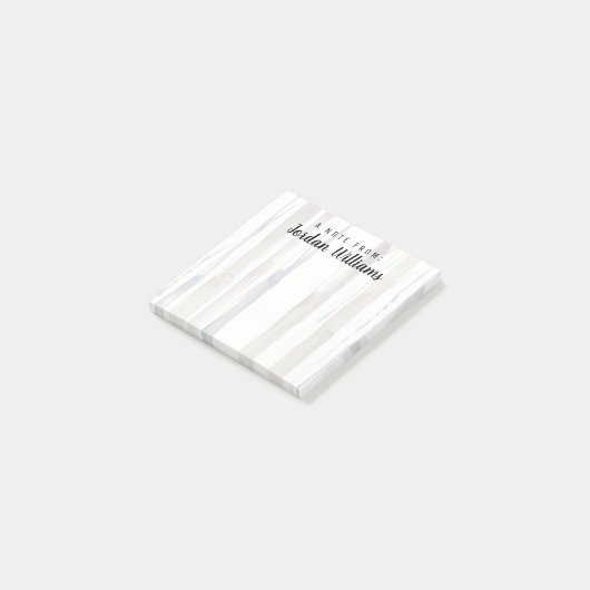 Füge Deinen Namen hinzu | Duo Tone Trees II Post-it Klebezettel (angewinkelt)