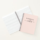 Füge Deinen Namen hinzu | Einfach Rosa Notizblock (Innenseite)