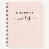 Füge Deinen Namen hinzu | Einfach Rosa Notizblock (Vorderseite)