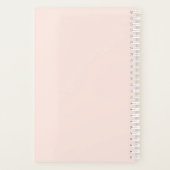 Füge Deinen Namen hinzu | Einfach Rosa Planer (Rückseite)