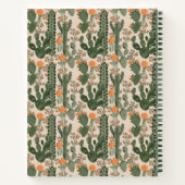 Füge Deinen Namen hinzu | Farbiges Kaktusmuster Notizblock (Rückseite)