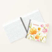 Füge Deinen Namen hinzu | Floral Song I Notizbuch (Innenseite)