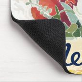 Füge Deinen Namen hinzu | Florals Mitternacht I Mousepad (Ecke)