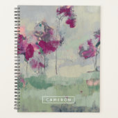 Füge Deinen Namen hinzu | Fuchsia Treeline Planer (Vorderseite)