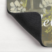 Füge Deinen Namen hinzu | Gemusterte Zweigstelle B Mousepad (Ecke)