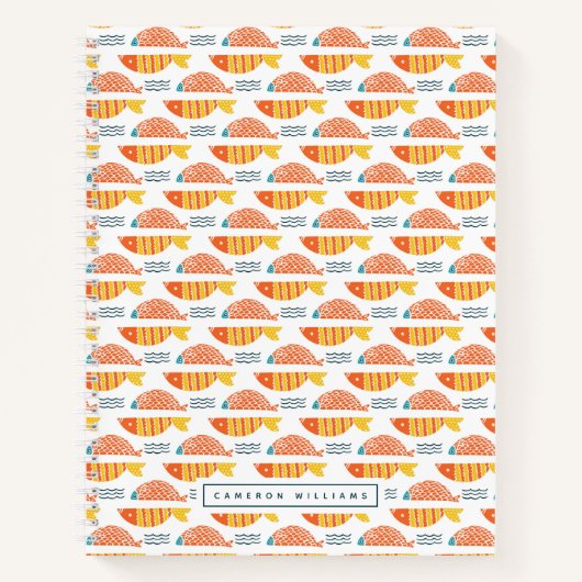 Füge Deinen Namen hinzu | Gewohnheitskunst Schwimm Notizblock (Vorderseite)