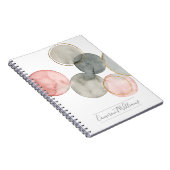 Füge Deinen Namen hinzu | Gilded Spheres Notizblock (Rechte Seite)