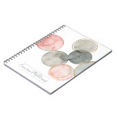 Füge Deinen Namen hinzu | Gilded Spheres Notizblock (Linke Seite)