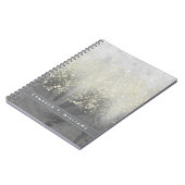 Füge Deinen Namen hinzu | Glitzer Swirl Notizblock (Linke Seite)