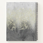 Füge Deinen Namen hinzu | Glitzer Swirl Notizblock (Rückseite)