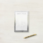 Füge Deinen Namen hinzu | Glitzer Swirl Post-it Klebezettel (Auf Schreibtisch)