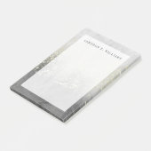 Füge Deinen Namen hinzu | Glitzer Swirl Post-it Klebezettel (angewinkelt)