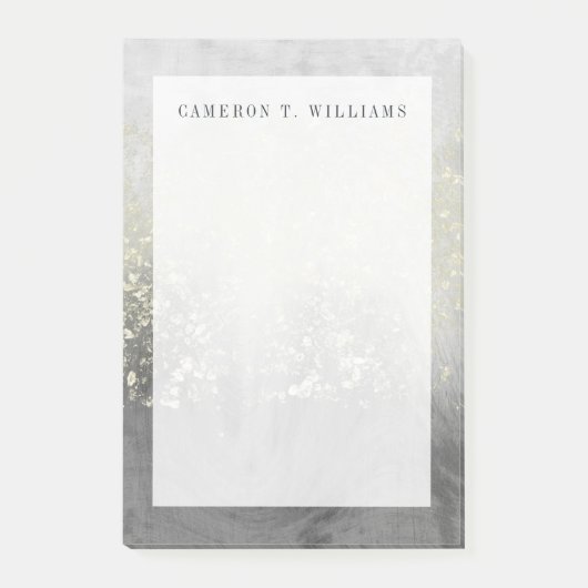 Füge Deinen Namen hinzu | Glitzer Swirl Post-it Klebezettel (Vorderseite)