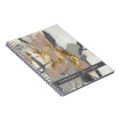 Füge Deinen Namen hinzu | Goldene Blüte Notizblock (Rechte Seite)