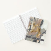 Füge Deinen Namen hinzu | Goldene Blüte Notizblock (Innenseite)