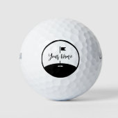 Füge Deinen Namen hinzu Golfball (Vorderseite)