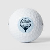 Füge Deinen Namen hinzu Golfball (Vorderseite)