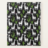 Füge Deinen Namen hinzu | Happy Llama Pattern Planer (Rückseite)