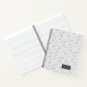 Füge Deinen Namen hinzu | Happy Teeth Pattern Notizblock (Innenseite)