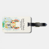 Füge Deinen Namen hinzu | Hifi Llama - Portrait Gepäckanhänger (Rückseite horizontal)