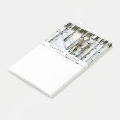 Füge Deinen Namen hinzu | Hirsche im Schneefall Post-it Klebezettel (angewinkelt)