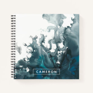 Füge Deinen Namen hinzu   Indigo Tempest Notizblock