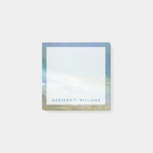 Füge Deinen Namen hinzu   Küstenwolken Post-it Klebezettel