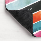 Füge Deinen Namen hinzu | Lebendige Wasserfarbe Zi Mousepad (Ecke)