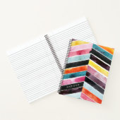 Füge Deinen Namen hinzu | Lebendige Wasserfarbe Zi Notizblock (Innenseite)