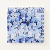 Füge Deinen Namen hinzu | Lila Mikrobenmuster Notizblock (Rückseite)